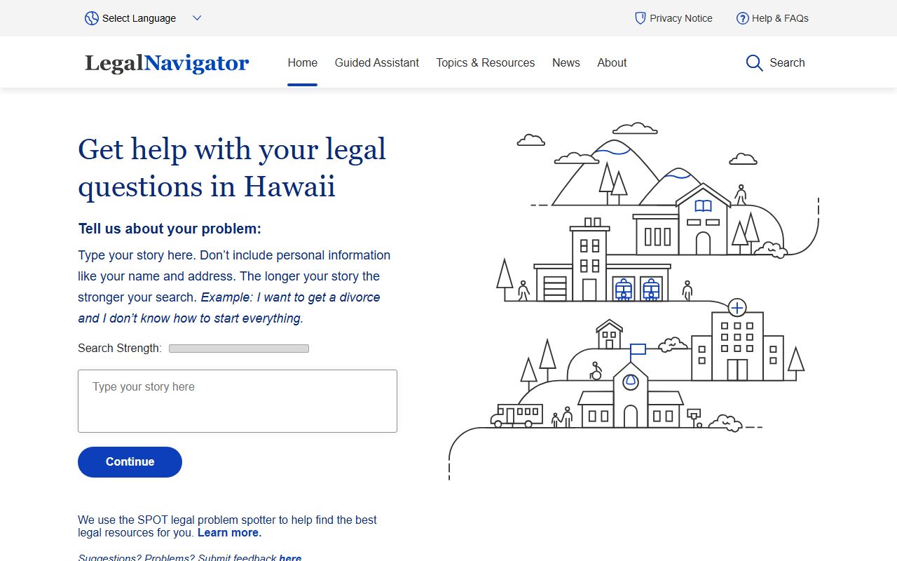 Legal Navigator Hawaii for Ewa Beach probate court records