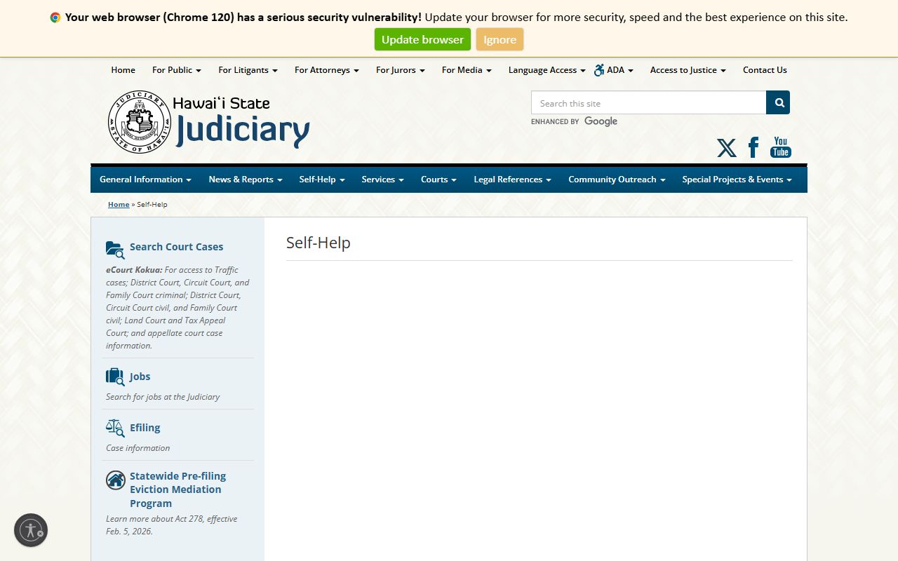 Self-help portal for Ocean Pointe probate court records